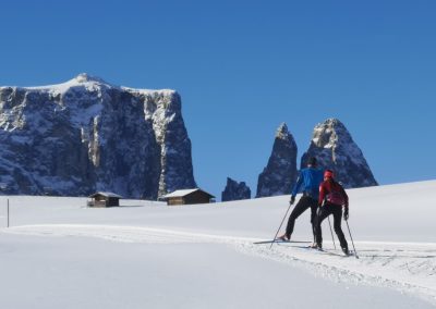 Langlaufsafari Dolomiten – Seiser Alm + Rosengarten